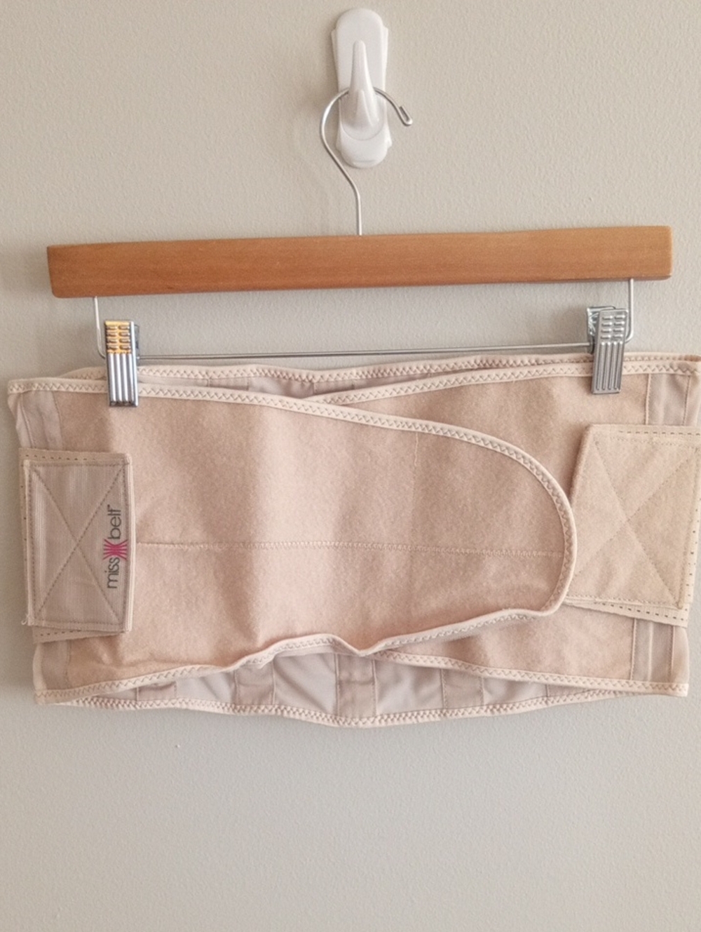 Miss Belt Beige Waist Trainer Support Belt Size L/XL Compression
